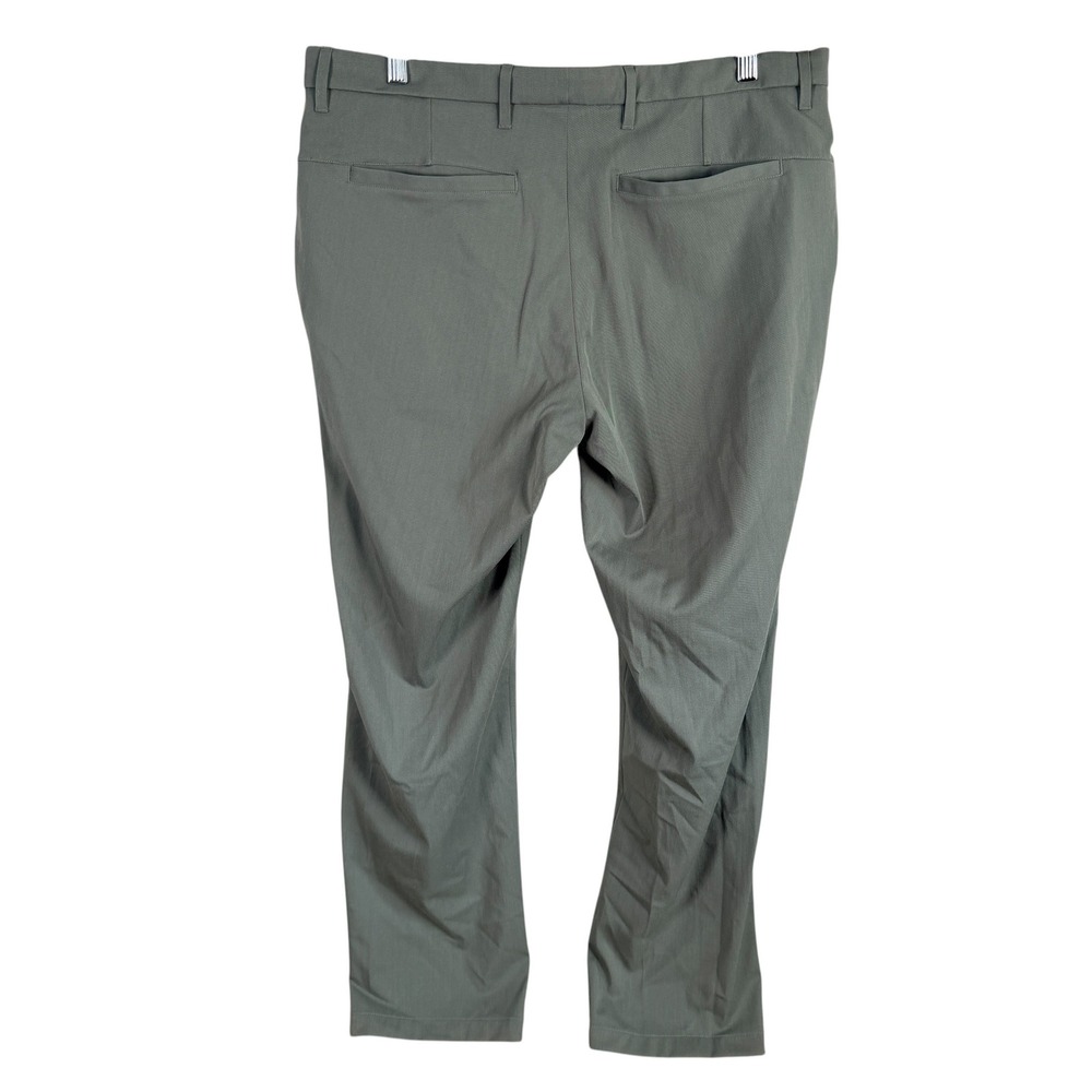 Ministry of Supply Kinetic Pants Mens 36x30 Olive Green Performance Stretch - Picture 2 of 6